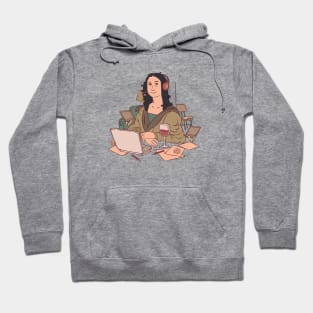 Work from Home Mona Lisa | Funny Quarantine Hoodie